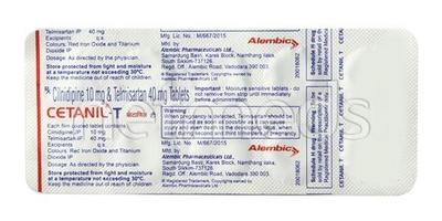 Cetanil T 40mg Tablet 10'S - Hypertension-Ana