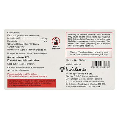 REZISORT 20mg Softgel Capsule 10's - Acne-Acn