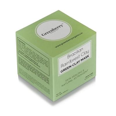 Greenberry Organics Brazilian Rainforest Green Clay Mask 100 gm - Masks & Peels