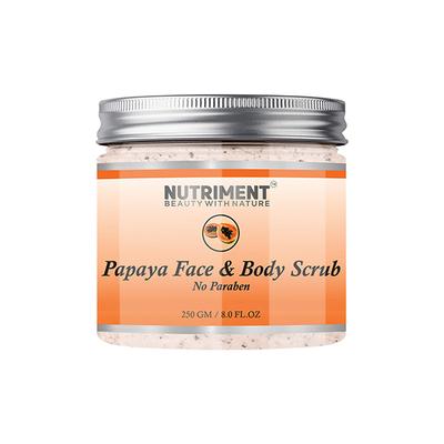Nutriment Papaya Scrub All Skin Type 250 gm - Scrubs & Exfoliants