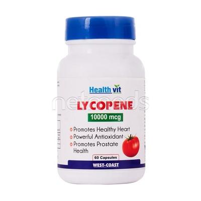 HealthVit Lycopene 10000 mcg Capsule 60's - Vital Health