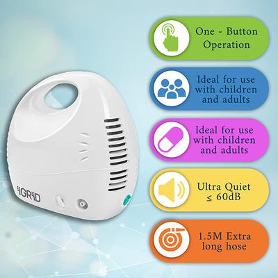 iGRiD Portable Nebulizer Machine with Accessories (IG1614N) - Nebulizers / Vaporizer