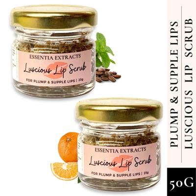 Essentia Extracts Plump & Supple Luscious Lip Scrub (Pack of 2 x 25 gm) 1's - Lip Scrubs