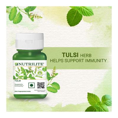 NUTRILITE TULSI TABLET 60'S - Herbal Dietary Supplement