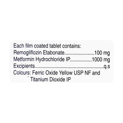 RENIVA M 1000 Tablet 10's - Diabetes-Ant