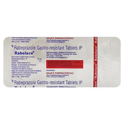 Rabelace Tablet 10'S - Ulcer/Reflux/Flatulence-Aaa