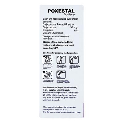 POXESTAL Dry Syrup 30ml - Bacterial Infections-Cep