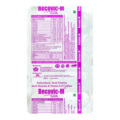 BECOVIC M Tablet 10's - Supplements-Vam