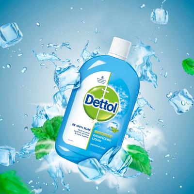 Dettol Effective Protection Disinfectant Liquid - Menthol Cool 1000 ml - Hand Sanitizer