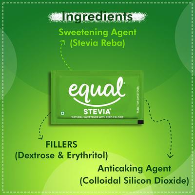 Equal Stevia Natural Sweetener Sachet 50's - Sweeteners