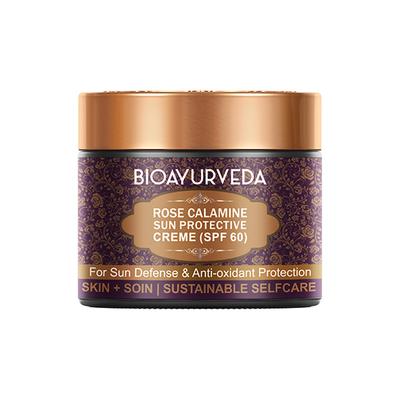 Bioayurveda Rose Calamine Sun Protective (SPF 60) Face Creme 60 gm - Face Sunscreen