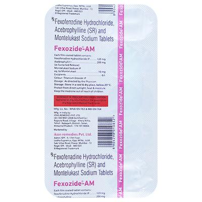 FEXOZIDE AM Tablet 10's - Asthma/COPD-Ast