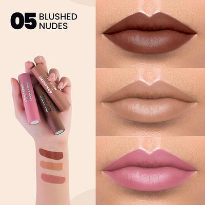 Mars Matte Lipsticks Box - 05 Blushed Nudes 3.2gm each 3's - Lip Kits & Palettes