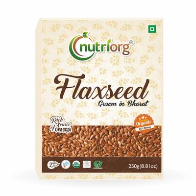 Nutriorg Organic Flaxseed 250 gm - Seeds