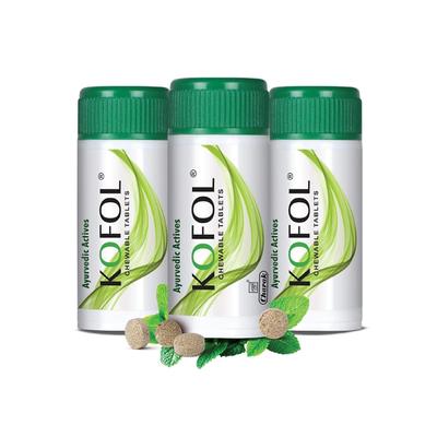 Kofol Chewable Tablets (Pack of 3 x 60's) - Sore Throat Lozenges