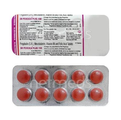 Pevesca Plus SR 150mg Tablet 10'S - Neuropathic Pain-Dru