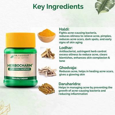Dr. Vaidya's Herbocharm Powder (Pack of 2 x 50 gm) - Speciality Medicines