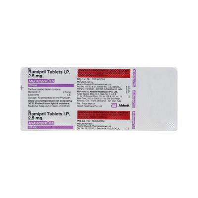 AB RAMPREL 2.5mg Tablet 10's - Hypertension-ACE