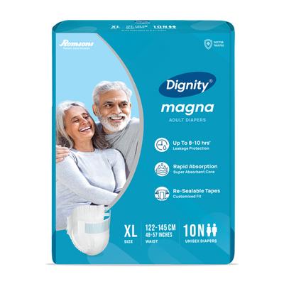 Dignity Magna Adult Diapers (XL) 10's - Adult Diapers & Pads