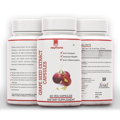 Neurapid Grape Seed Extract Veg Capsule 60's - Herbal Dietary Supplement