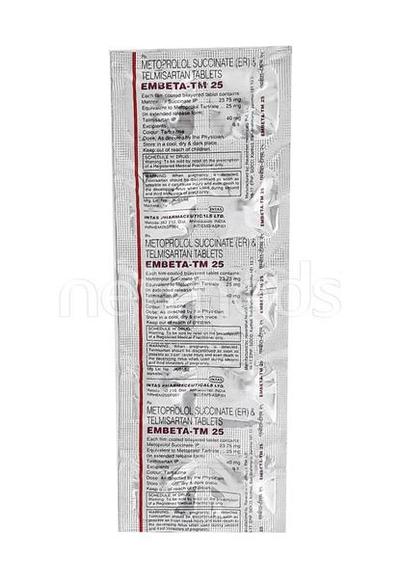 Embeta TM 25mg Tablet 10'S - Hypertension-Ang