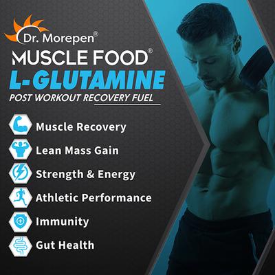 Dr. Morepen Muscle Food L Glutamine Post Workout Powder 250 gm - Workout Essentials