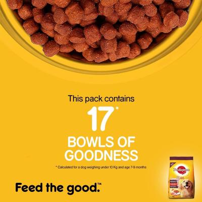 Pedigree Adult Meat & Rice 1200 gm - Petfood