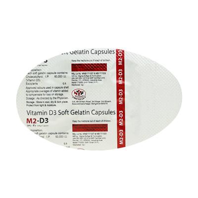 M2 D3 Softgel Capsule 4's - Supplements-Vam