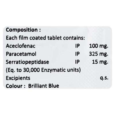 SAFENAC S Tablet 10's - Pain relief-Nsa