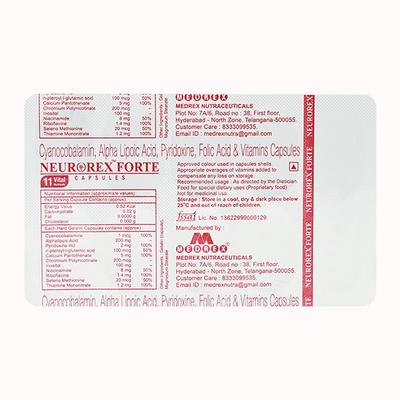 Neurorex Forte Capsule 10'S - Supplements-Vam