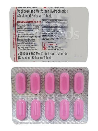 Gluconorm V 0.2mg Tablet 10'S - Diabetes-Ant