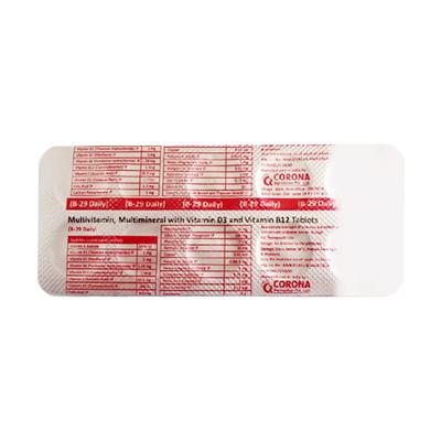 B 29 Daily Tablet 10'S - Supplements-Vam