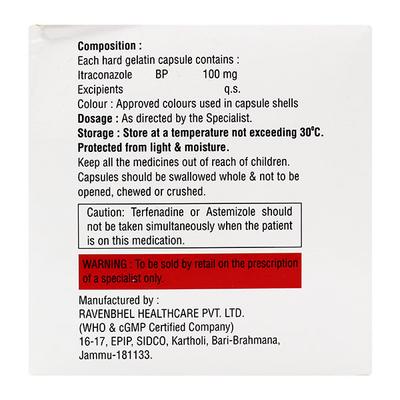 AFITRA SB 100 Capsule 10's - Fungal Infections-Anf
