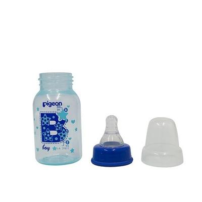 Pigeon Peristaltic Clear Nursing Bottle Rpp for Boy - Blue 120 ml - Feeding & Nursing