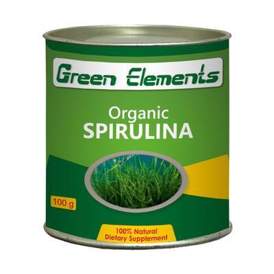Green Elements Organic Spirulina Powder 100 gm - Herbal Dietary Supplement