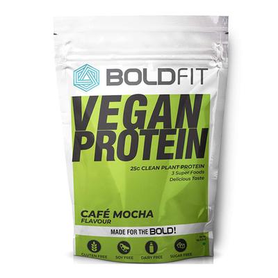 Boldfit Vegan Protein Powder - Cafe Mocha Flavour 1 kg - Protein Drink