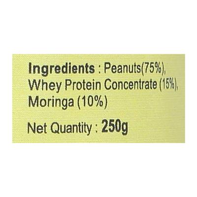 Nutriwish Peanut with Whey Protein and Moringa Butter 250 gm - Nutritional Bars