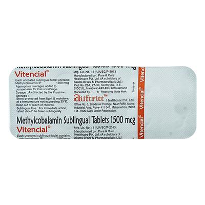 VITENCIAL Tablet 10's - Supplements-Vam