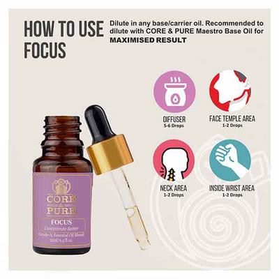 Core & Pure Focus Oil 12 ml - Essential Oils