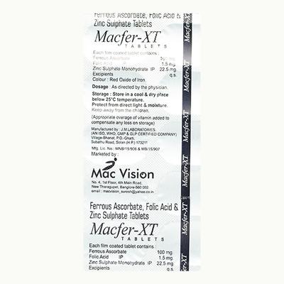 MACFER XT Tablet 10's - Iron Supplement/Anaemia-Vma