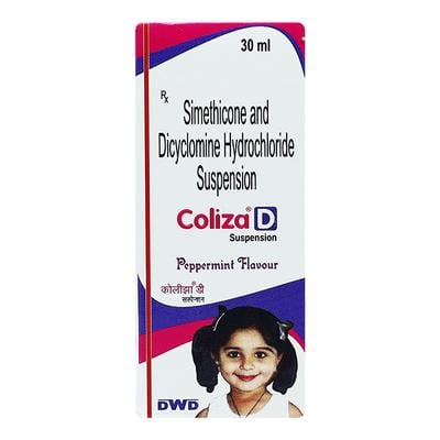 COLIZA D PEPPERMINT FLAVOUR Suspension 30ml - Ulcer/Reflux/Flatulence-GIT