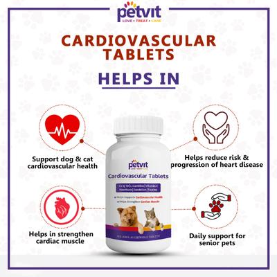 Petvit Cardiovascular Chewable Tablets 60's - Petfood