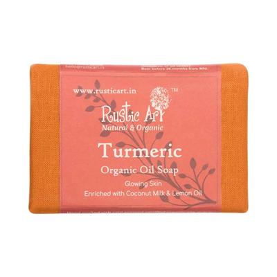 Rustic Art Organic Turmeric Soap 100 gm - Soaps