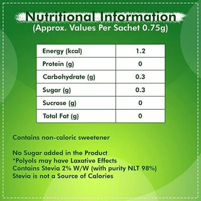 Equal Stevia Sweetener Sachet (Pack of 20 x 50's) 1's - Sugar Substitute