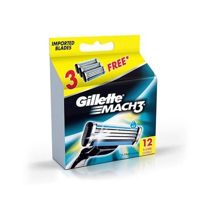 Gillette Mach 3 Cartridges 12's (N) - Razors & Cartridges
