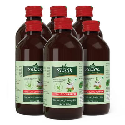 Torque Shudh Raktashodhak Herbal Blood Purifier Syrup (Pack of 6 X 200 ml) 1's - Speciality Medicines