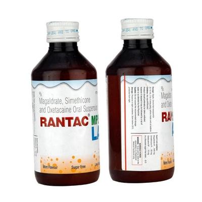 Rantac MPS LA Mint Flavour Sugar Free Suspension 170ml - Ulcer/Reflux/Flatulence-Aaa