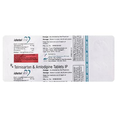 IDETEL AM 40mg Tablet 10's - Hypertension-Ana
