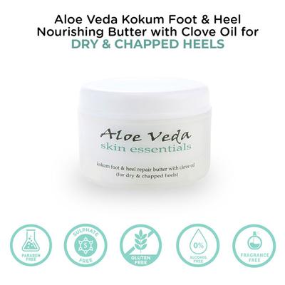 Aloe Veda Kokum Foot & Heel Repair Butter with Clove Oil 100 gm - Essential Oils