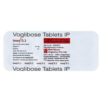Invog 0.3mg Tablet 10'S - Diabetes-Ant